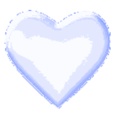 Gif animé coeur bleu